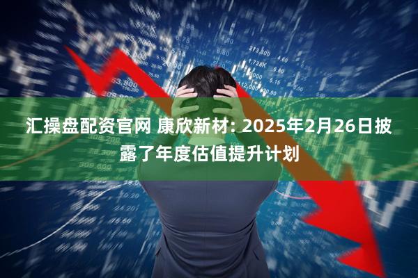 汇操盘配资官网 康欣新材: 2025年2月26日披露了年度估值提升计划